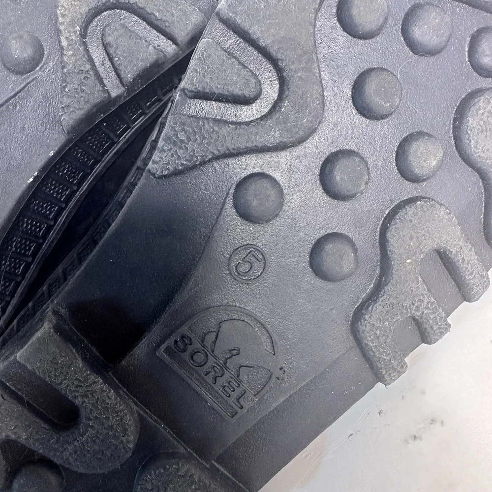 Sorel‎ Snow Boots Youth Size 5 Blue Super Trooper Winter Insulated Waterproof